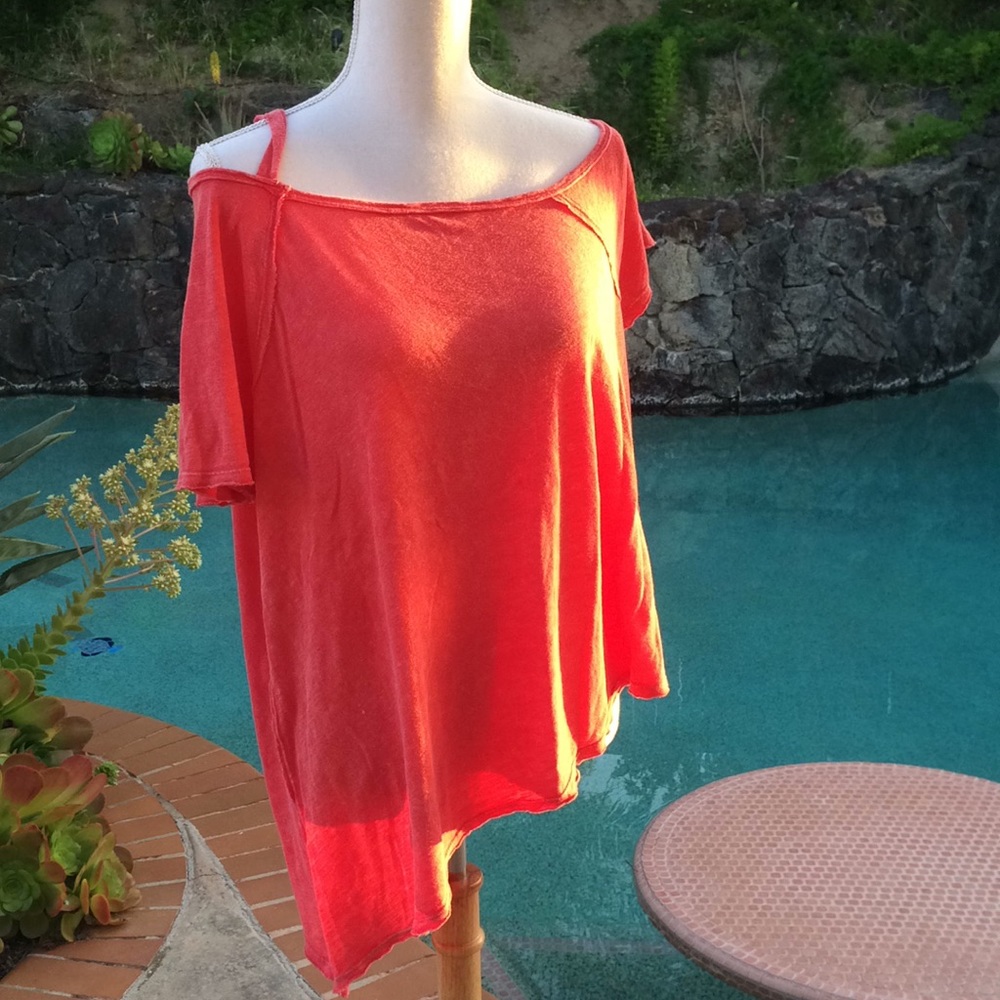 NWT Free People, XS asymmetrical hem tunic top